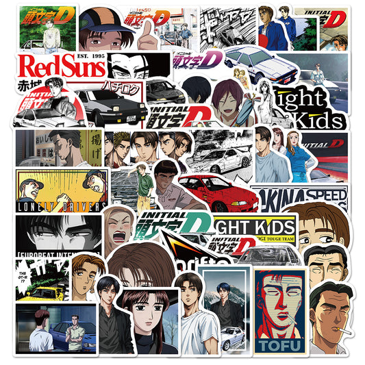 50pcs Initial D 2 Stickers