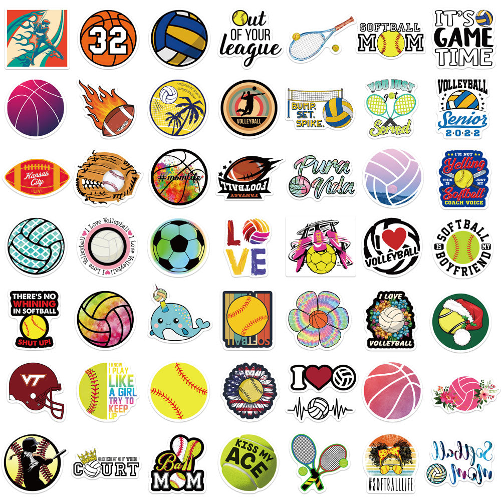 50pcs Ball Sports Colletion 2 Stickers