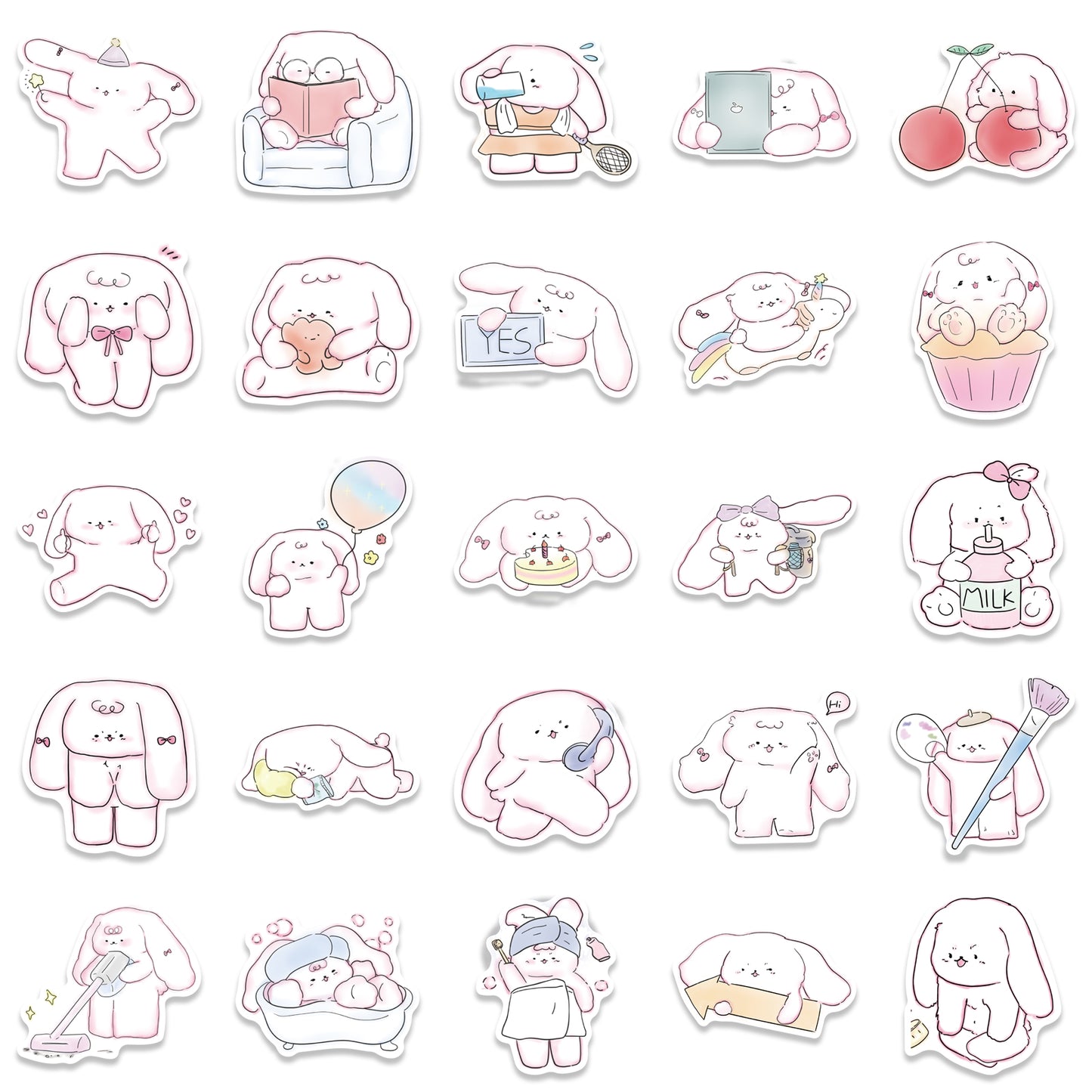 50pcs Cinnamoroll Puppy 3 Stickers