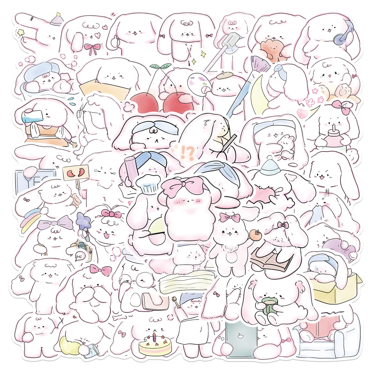 50pcs Cinnamoroll Puppy 3 Stickers