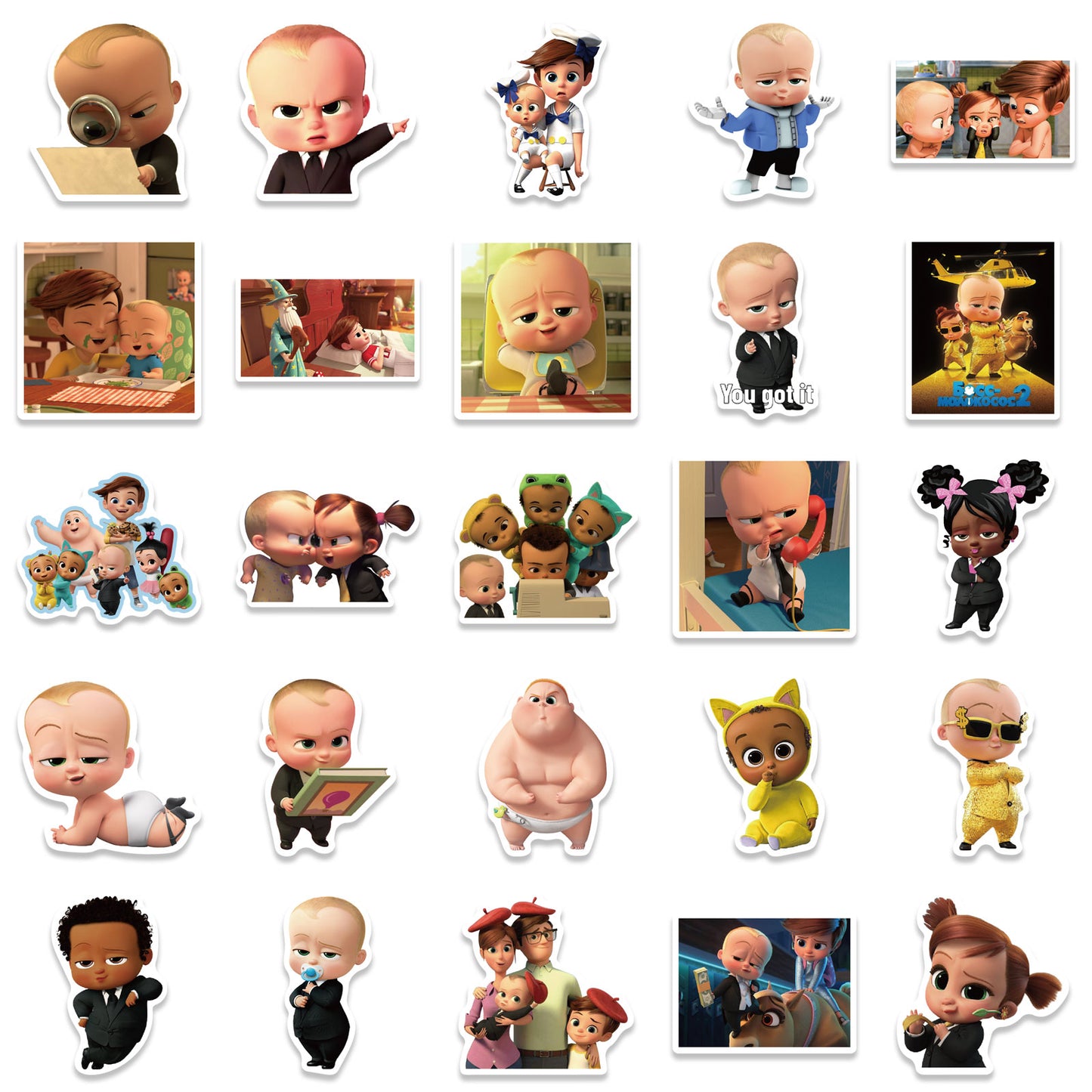 50pcs Boss Baby 1 Stickers