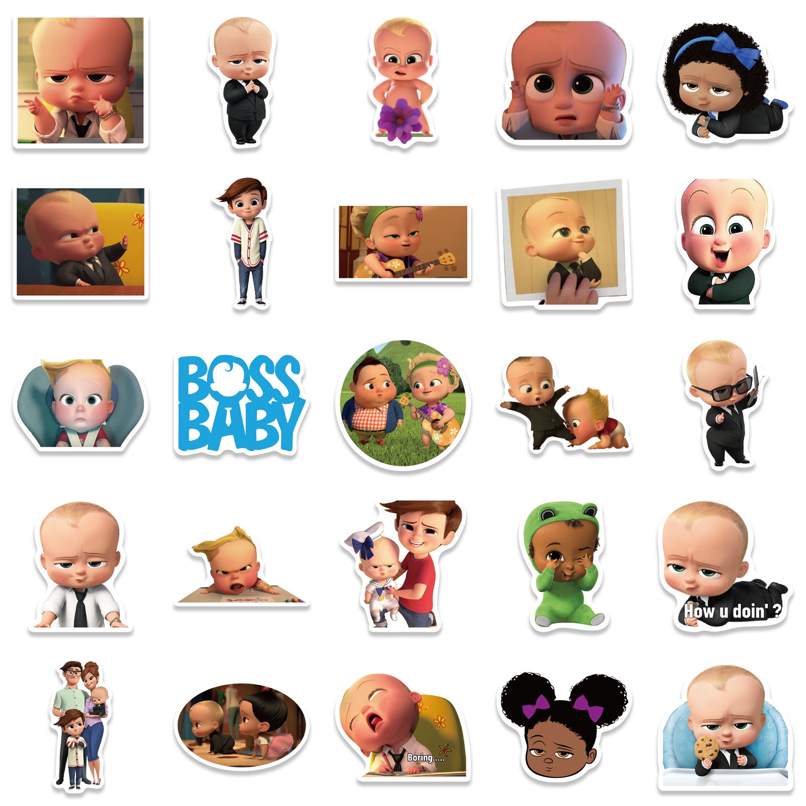 50pcs Boss Baby 1 Stickers – AU Sticker World