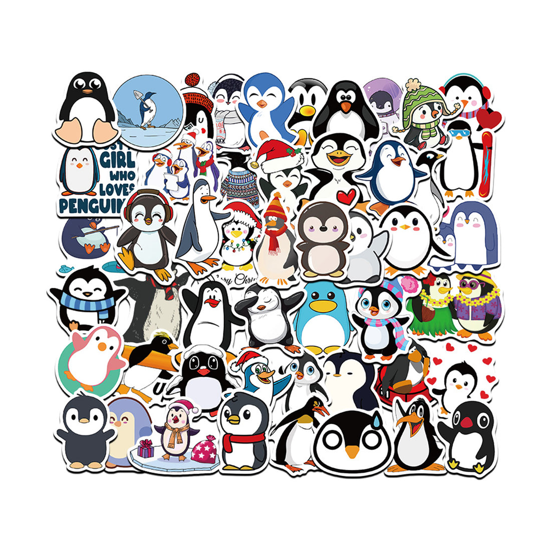 50pcs Penguin 1 Stickers – AU Sticker World