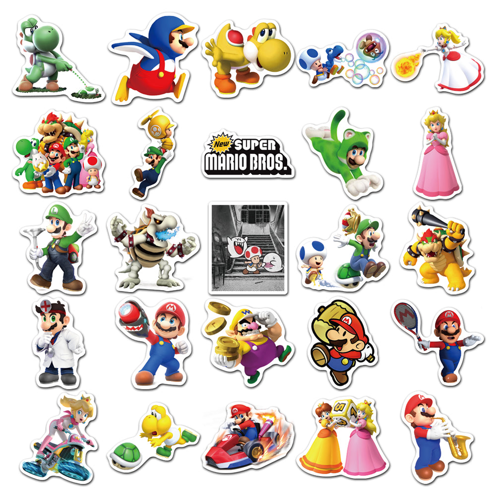 50pcs Super Mario 3 Stickers