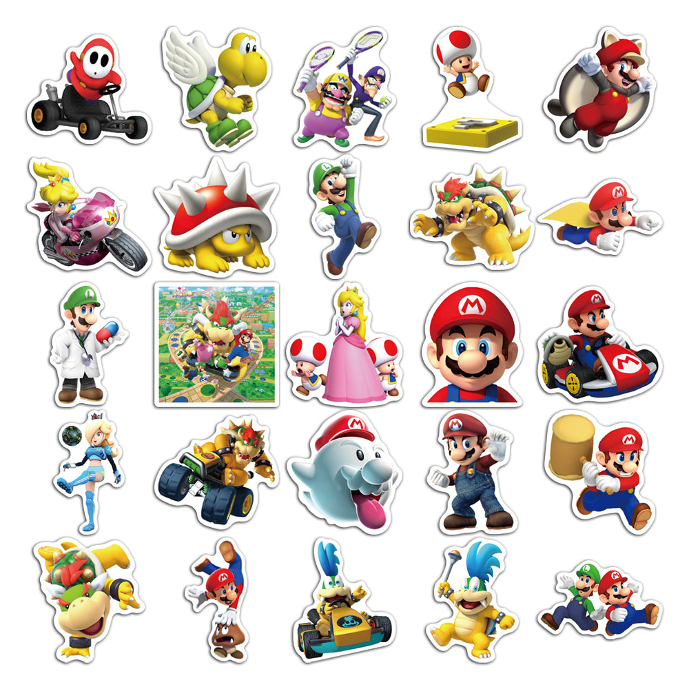 50pcs Super Mario 4 Stickers