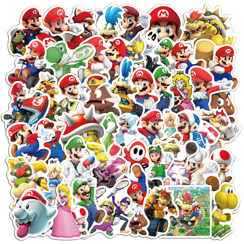 50pcs Super Mario 4 Stickers