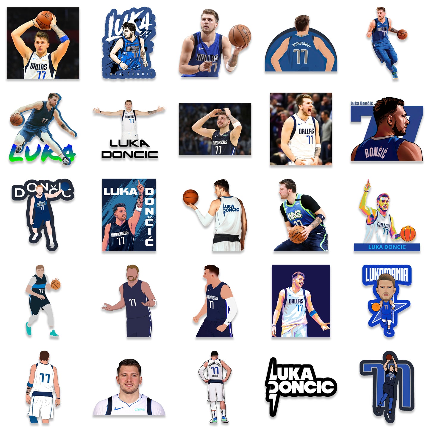 50pcs Luka Dončić Stickers