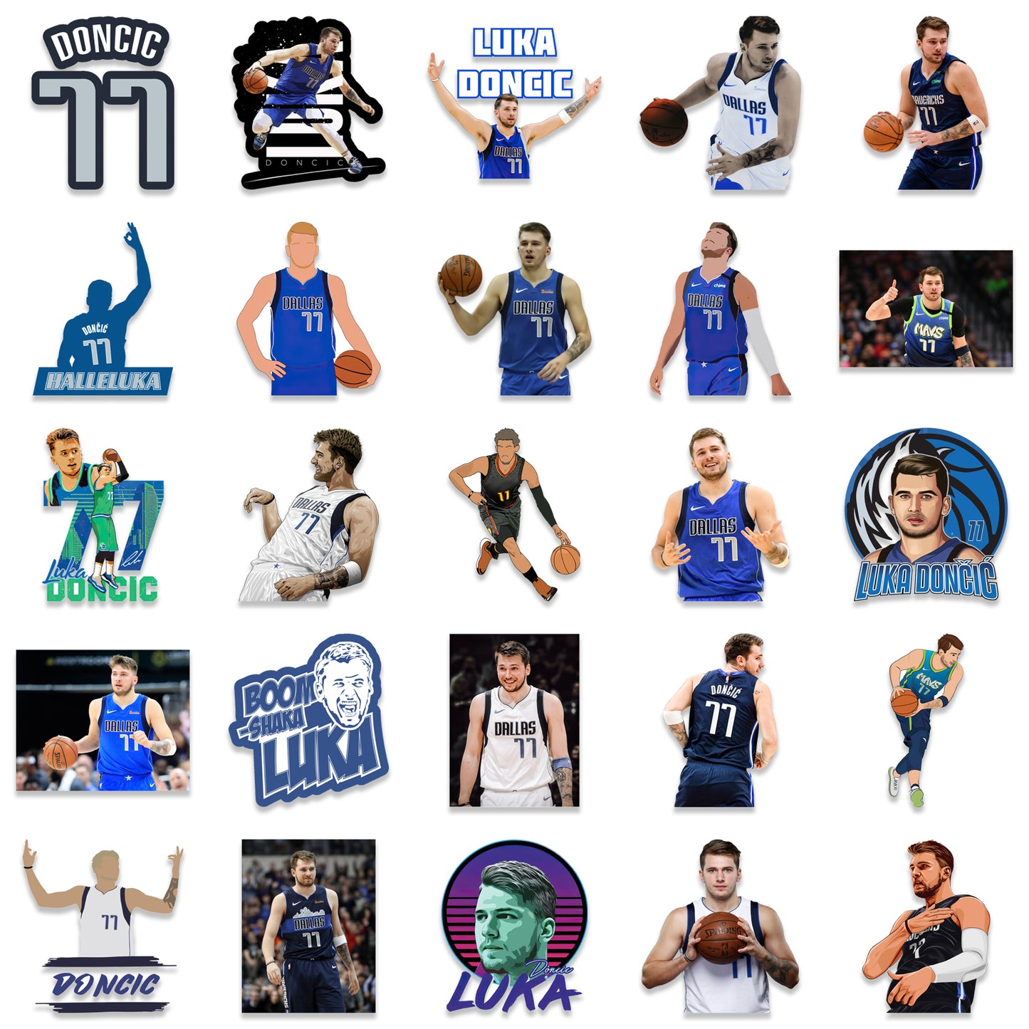 50pcs Luka Dončić Stickers