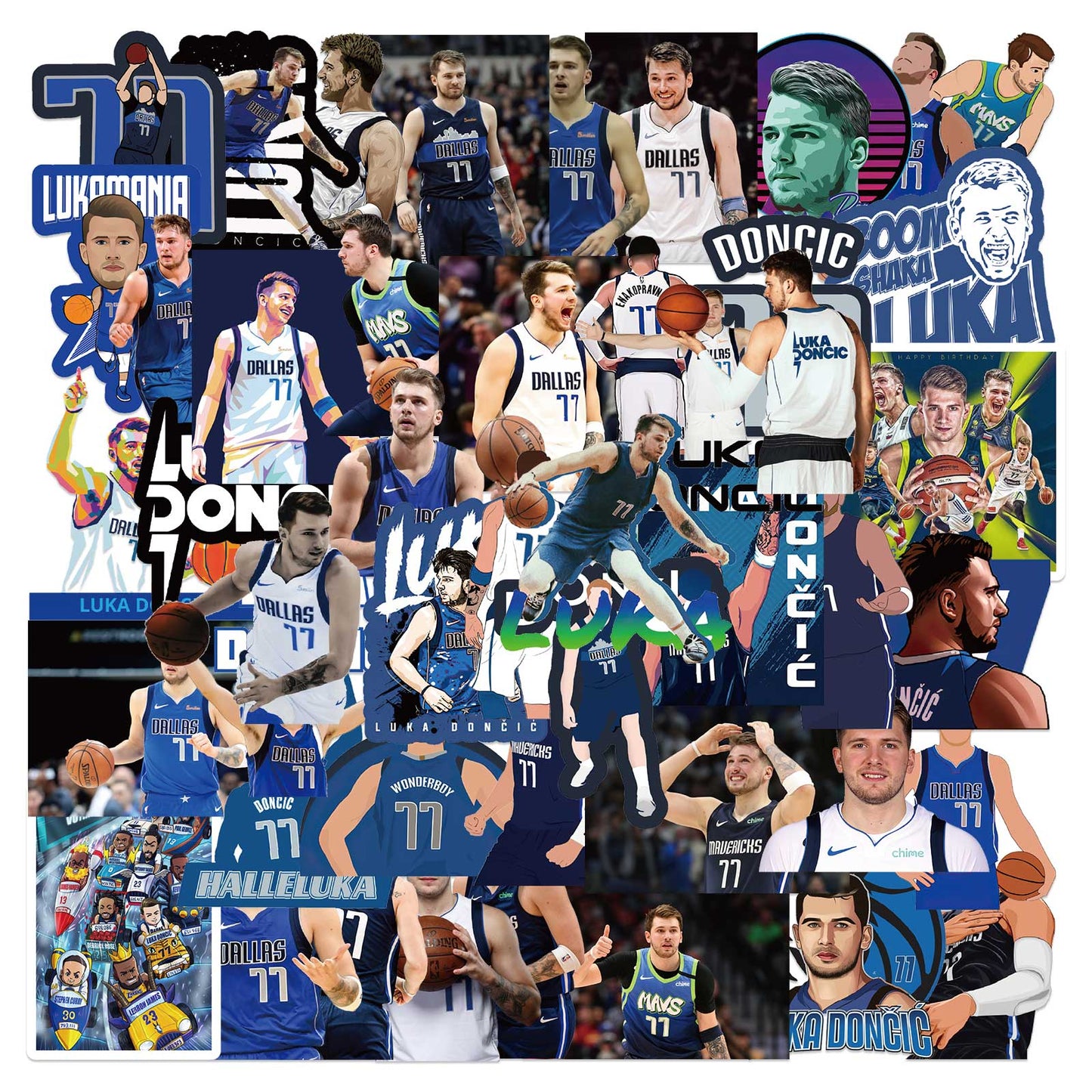 50pcs Luka Dončić Stickers