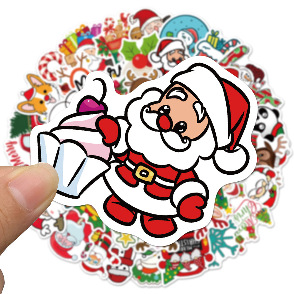 50pcs Xmas 4 Stickers