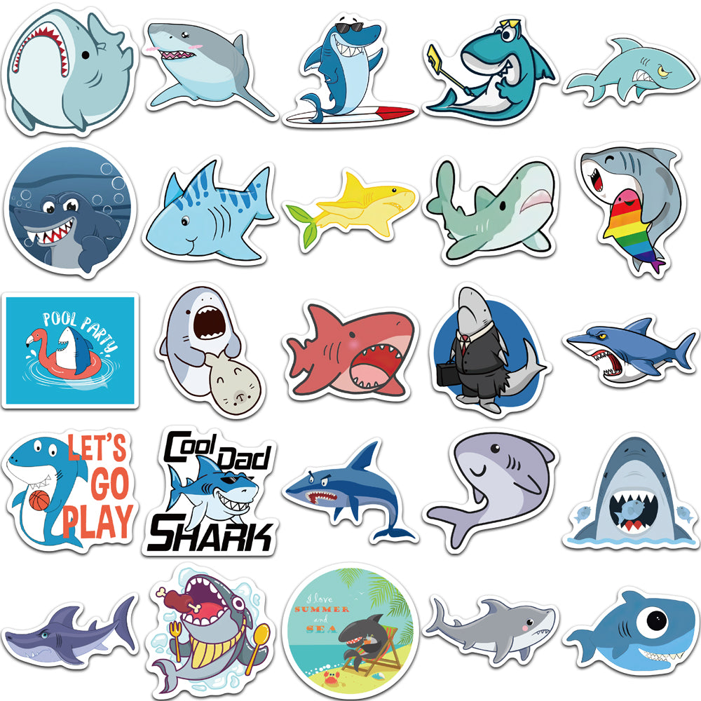 50pcs Shark 1 Stickers