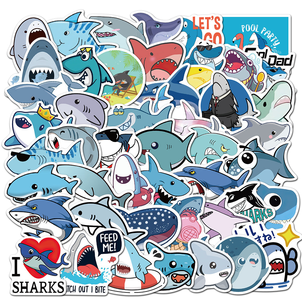 50pcs Shark 1 Stickers