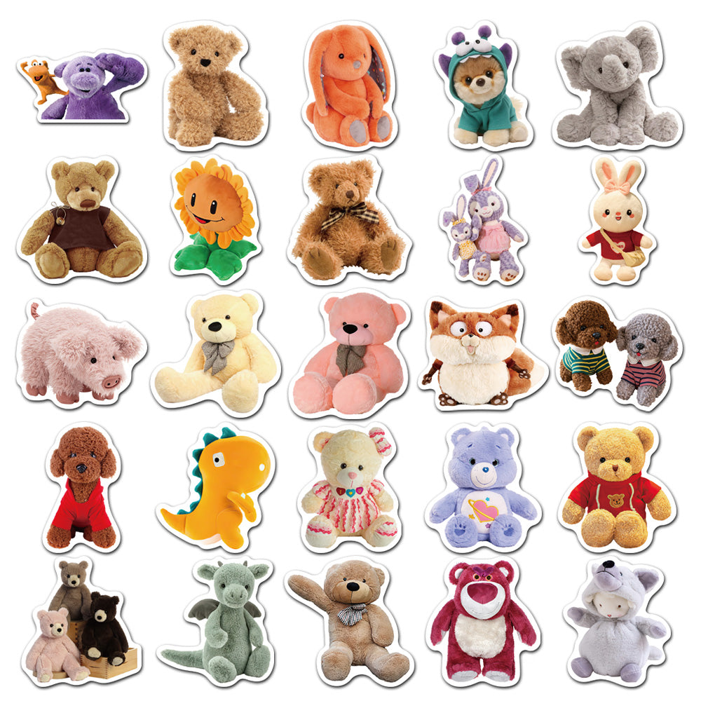 Sticker Plush 50pcs Plush Toys 1 Stickers – AU Sticker World