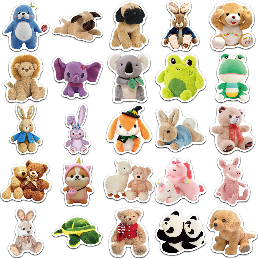 Sticker Plush 50pcs Plush Toys 1 Stickers – AU Sticker World