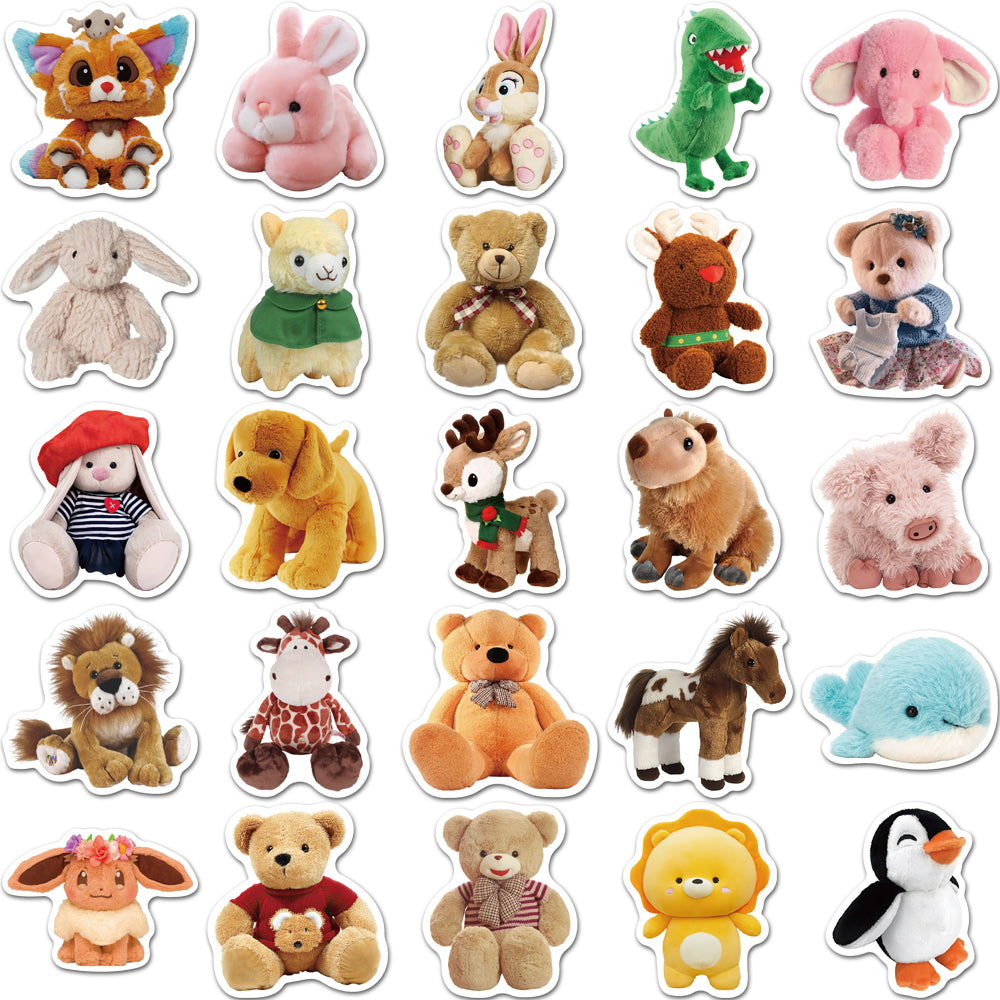 50pcs Plush Toys 2 Stickers