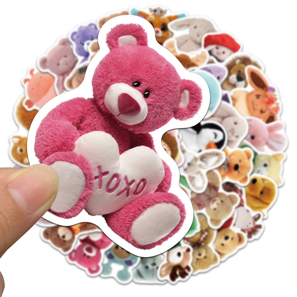 50pcs Plush Toys 2 Stickers