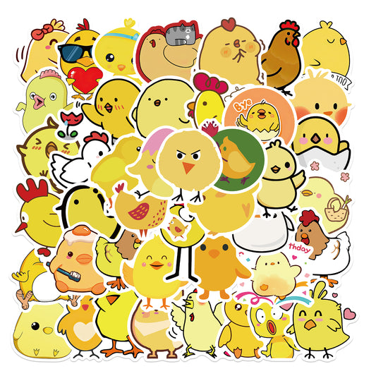50pcs Little Yellow Chicken 1 Stickers