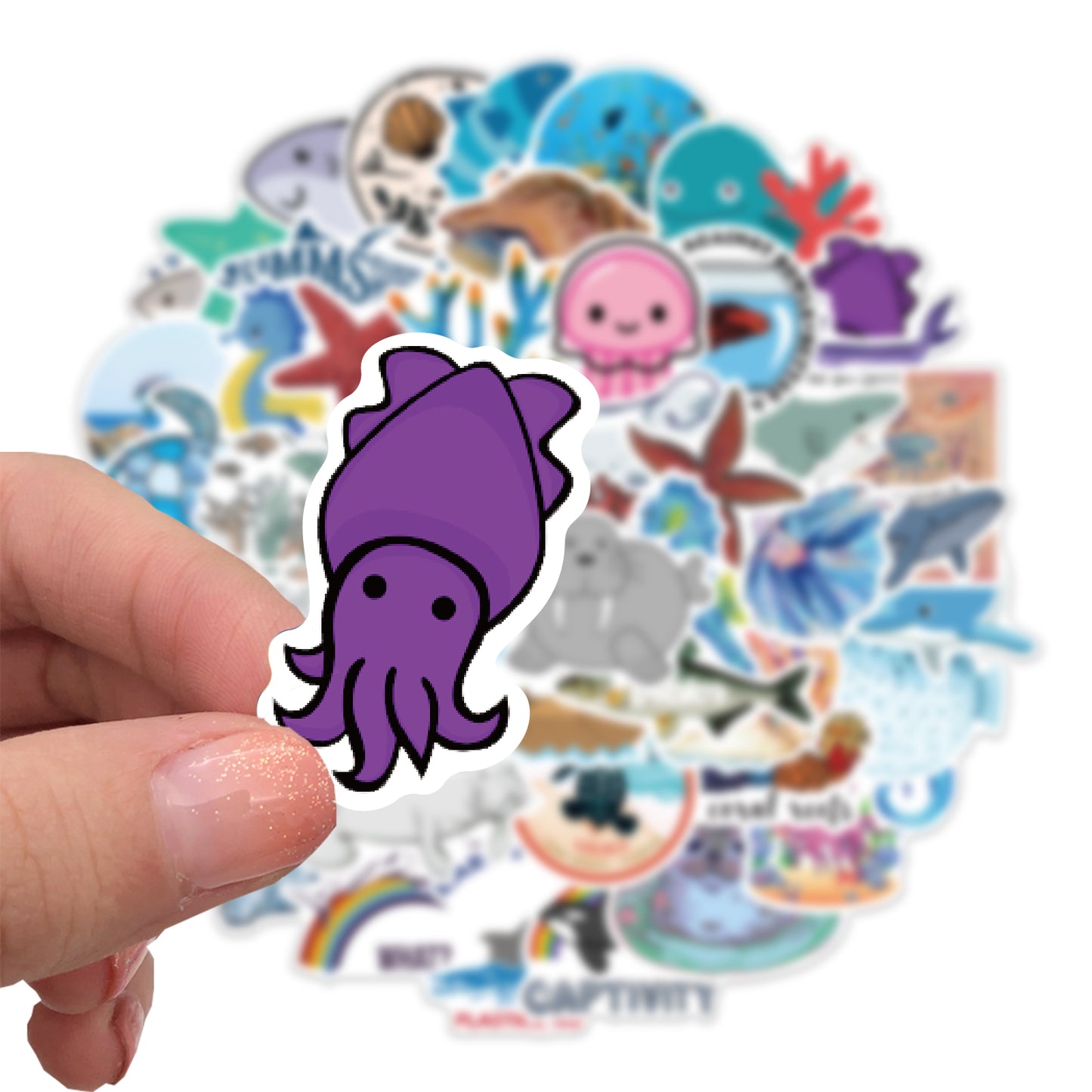 50pcs Marine Animals 1 Stickers