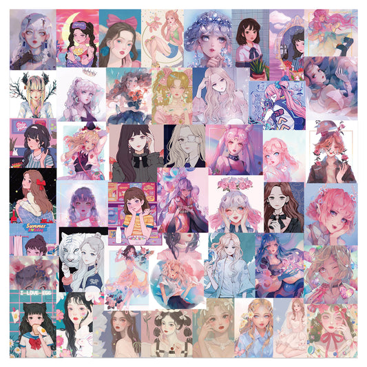 50pcs Candy Girls Stickers