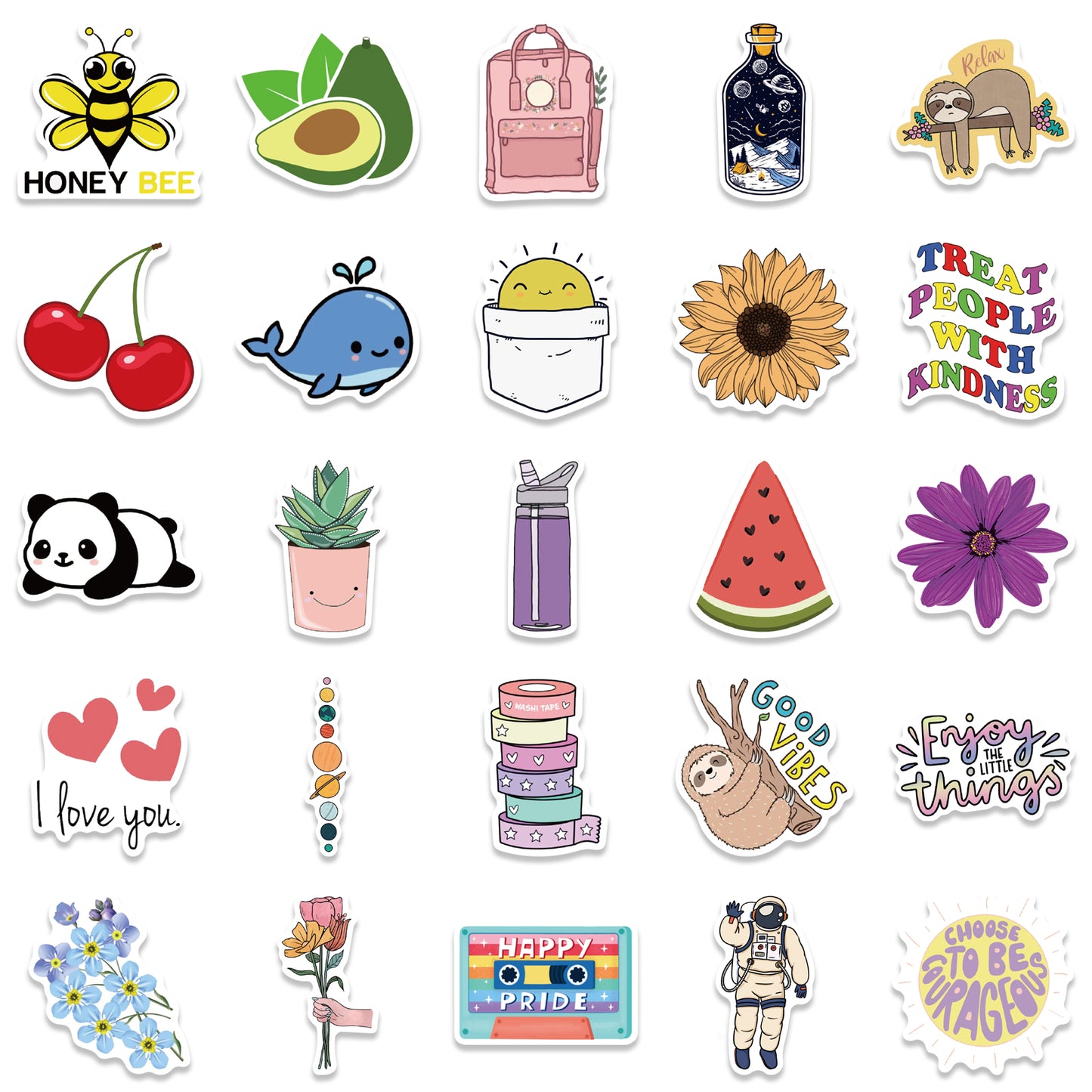 50pcs INS New 3 Stickers