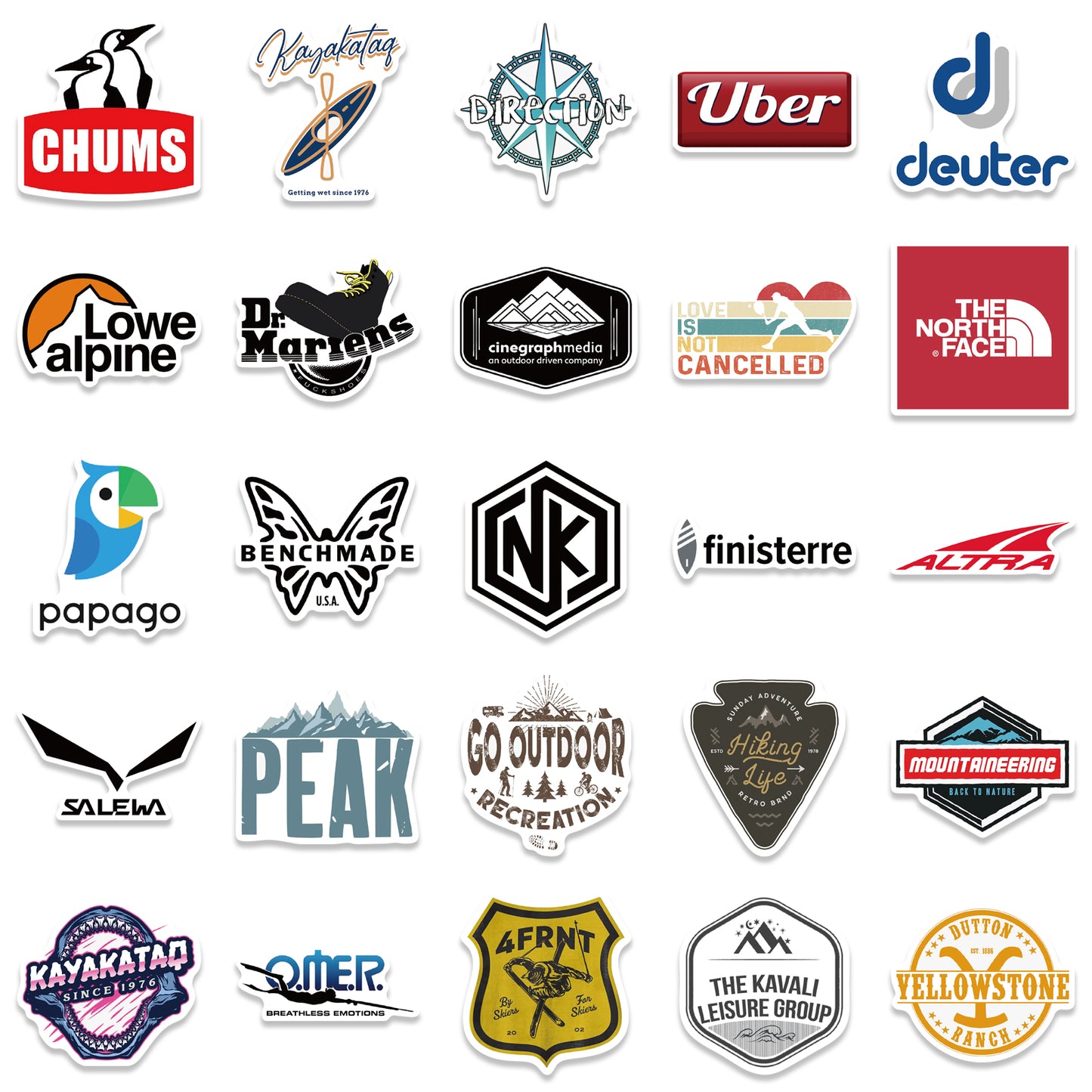 50pcs Outdoor Sports Stickers