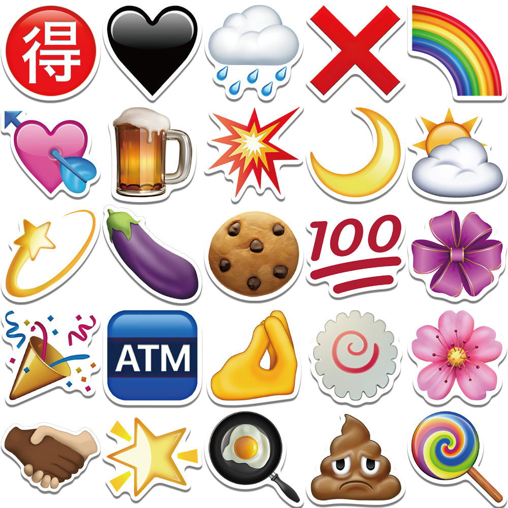 60pcs Phone Emoji Stickers