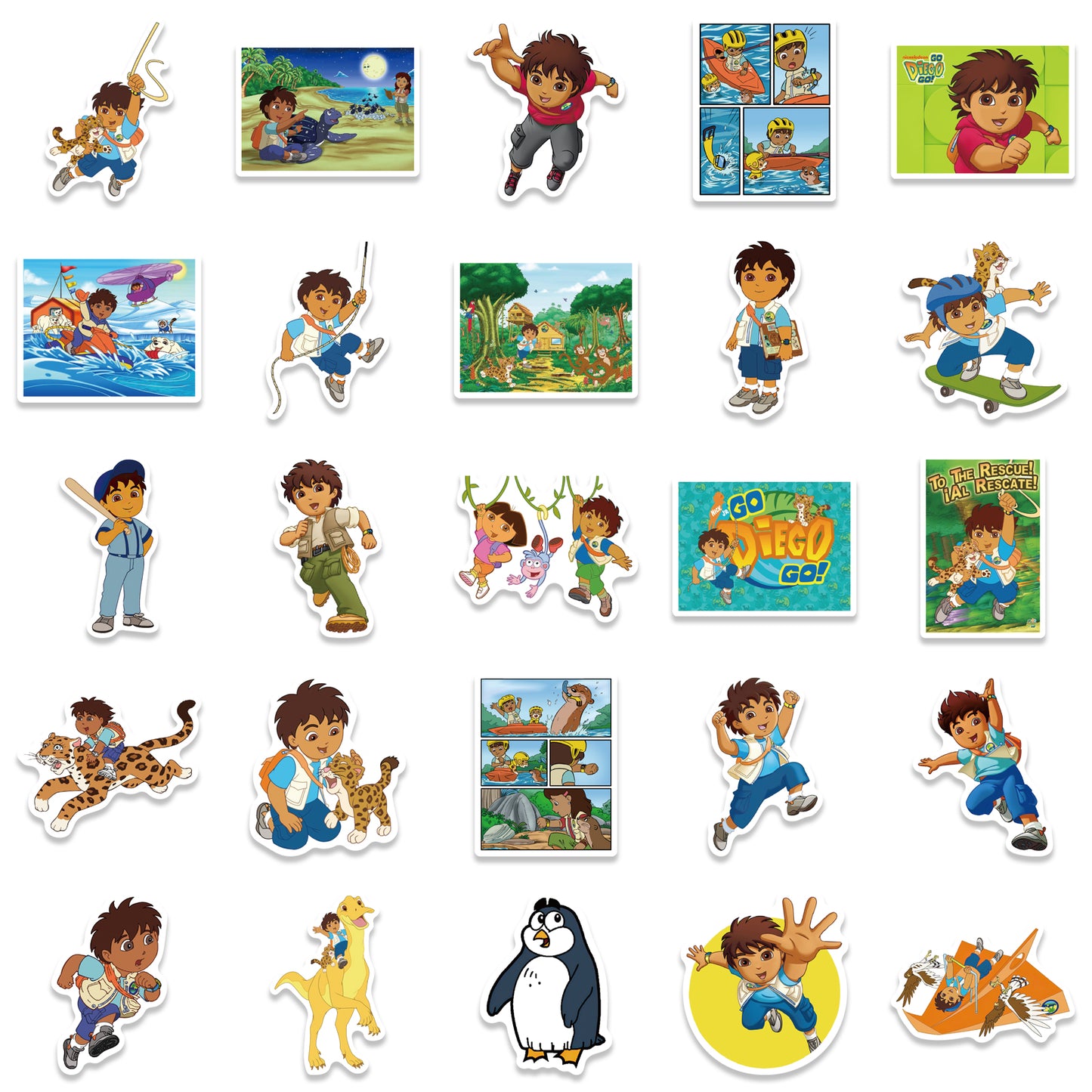 50pcs Go Diego Go Stickers