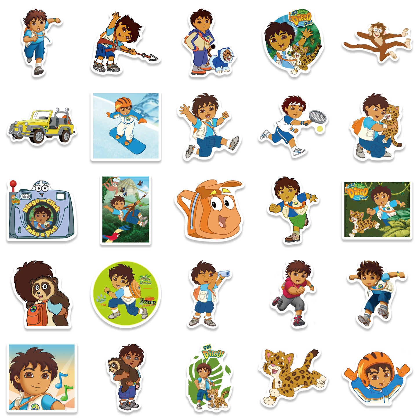 50pcs Go Diego Go Stickers