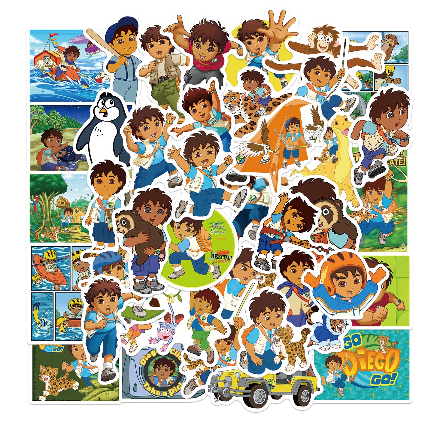 50pcs Go Diego Go Stickers