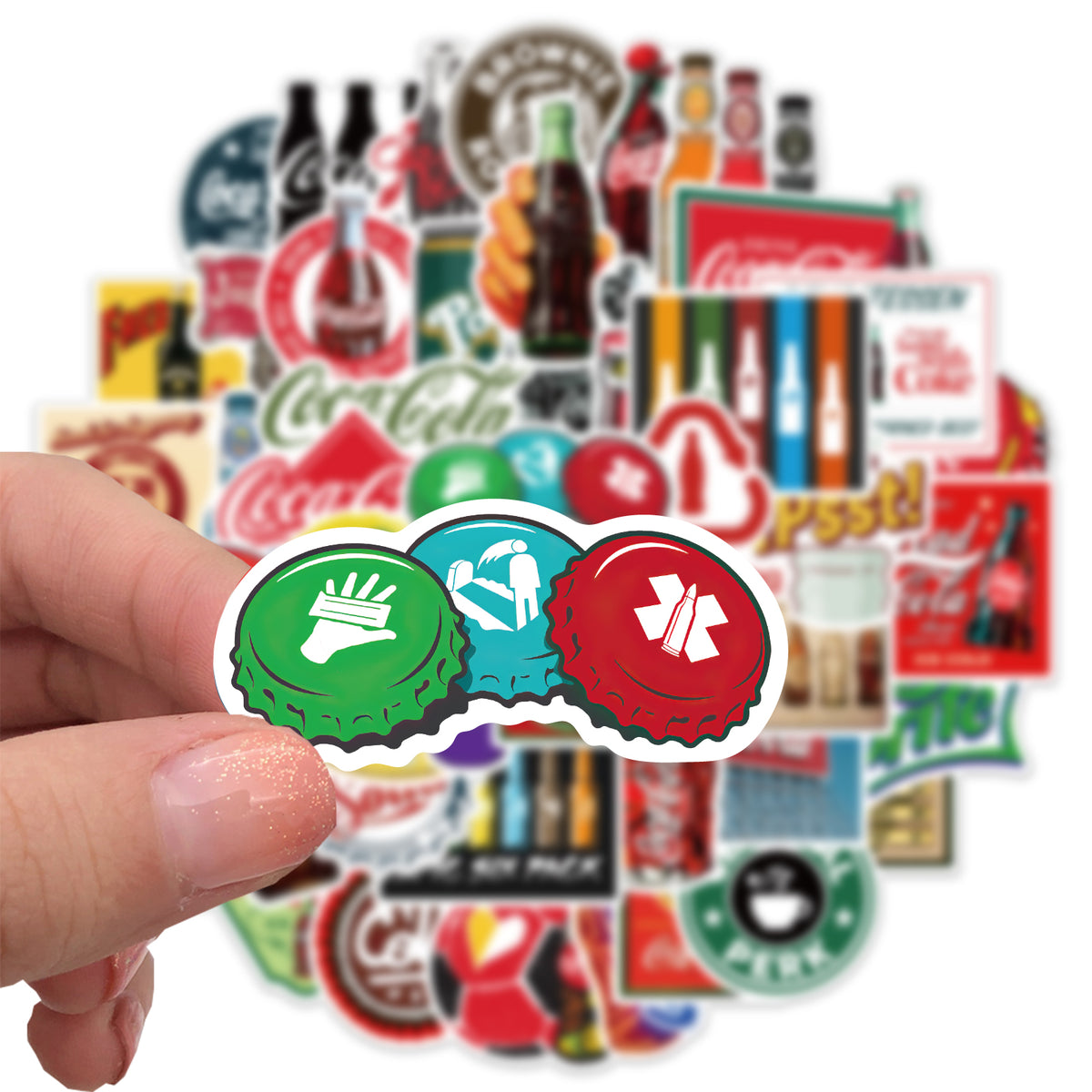 Sticker Cute Cola 50pcs Cola Bottle Stickers – AU Sticker World