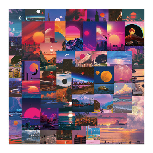 50pcs Sunset Stickers
