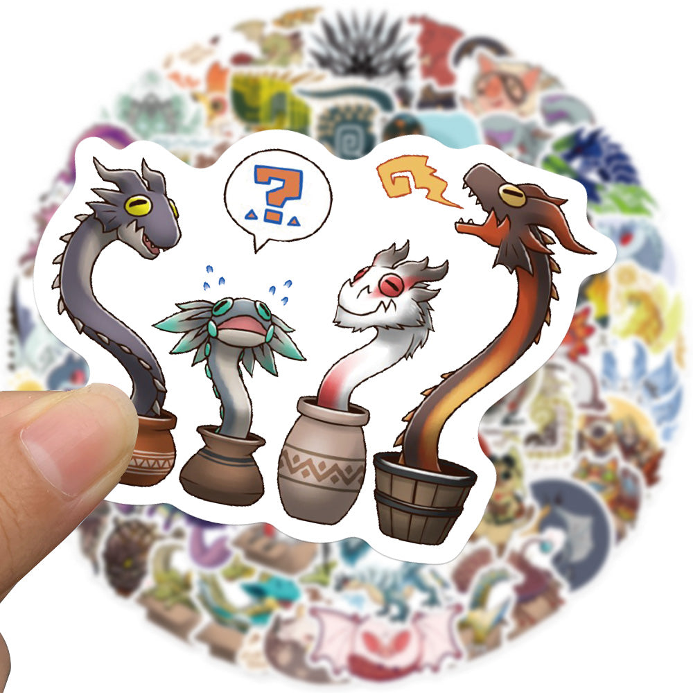 64pcs Monster Hunter 2 Stickers