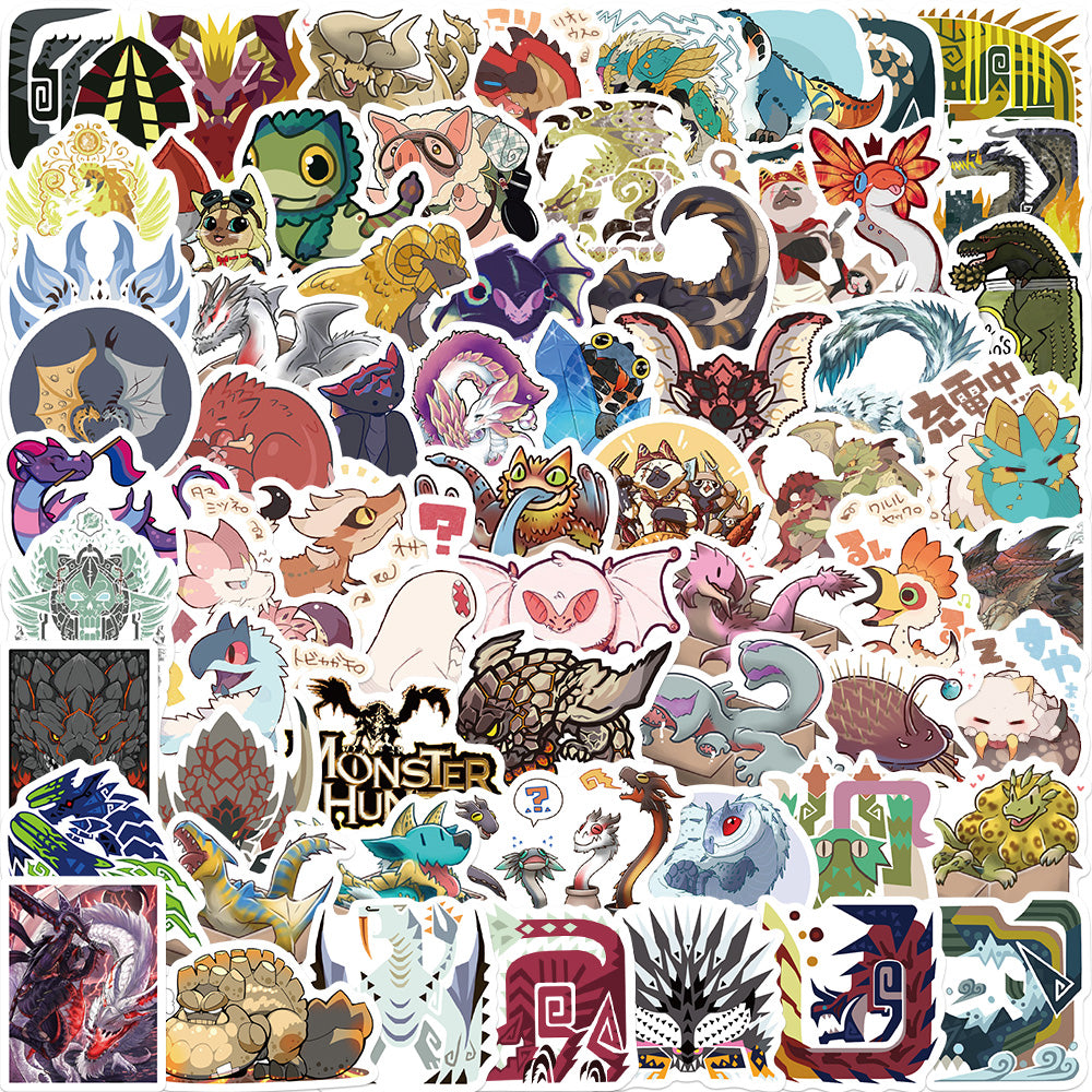 64pcs Monster Hunter 2 Stickers