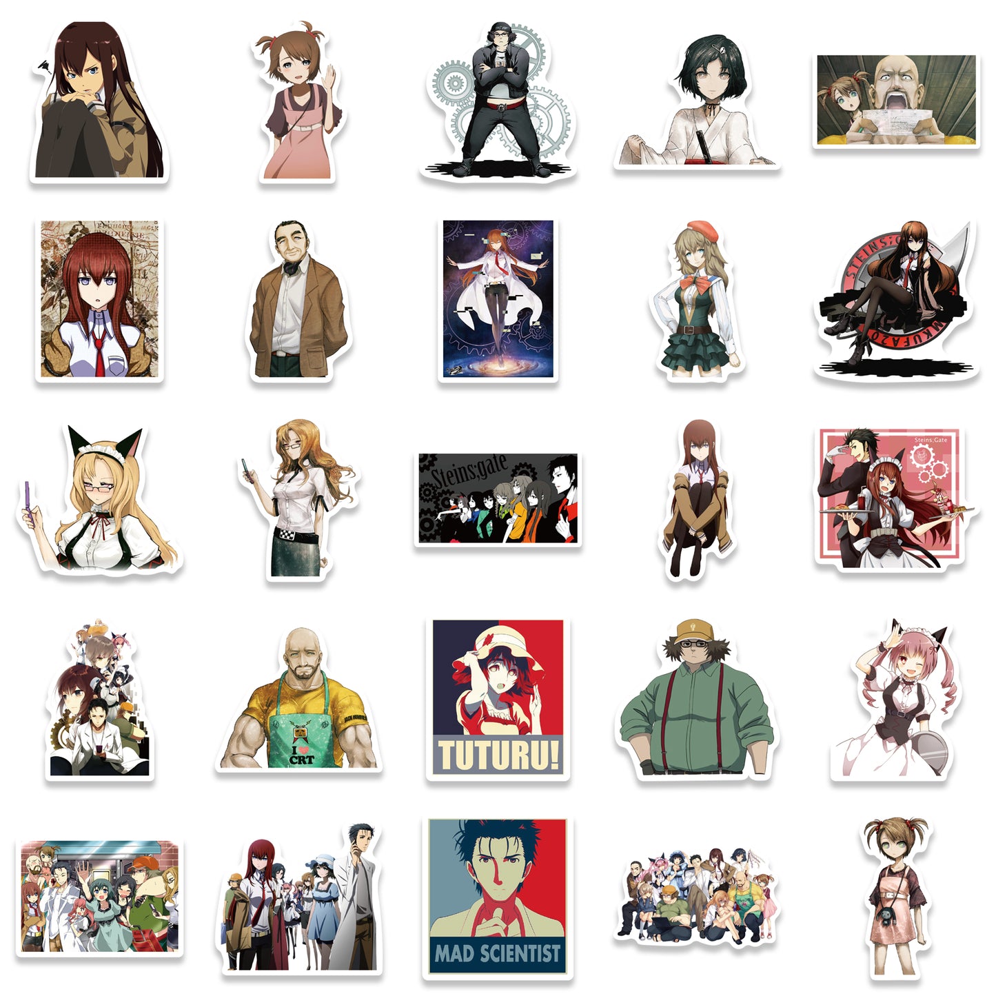 50pcs Steins Gate Stickers