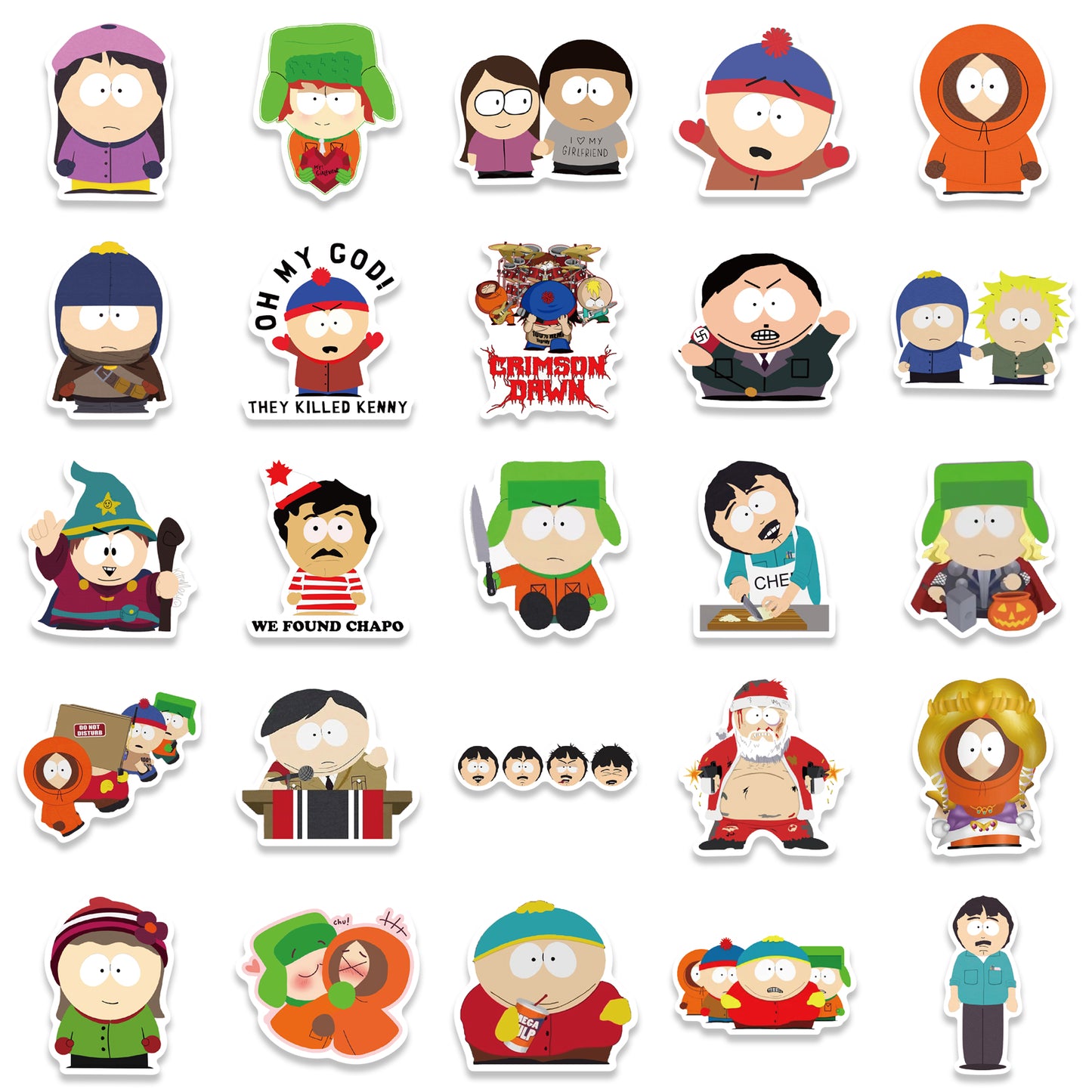 50pcs South Park Stickers