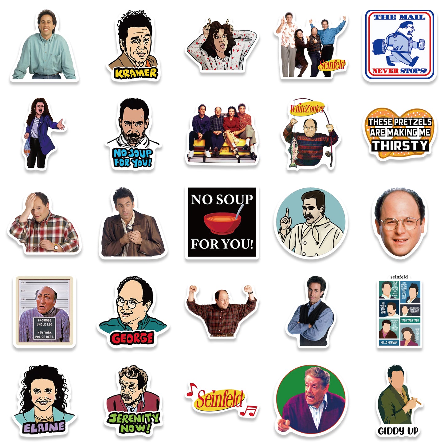 50pcs Seinfeld Stickers