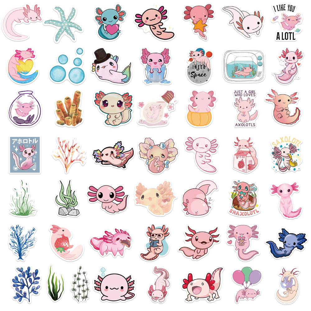 50pcs Axolotl 1 Stickers