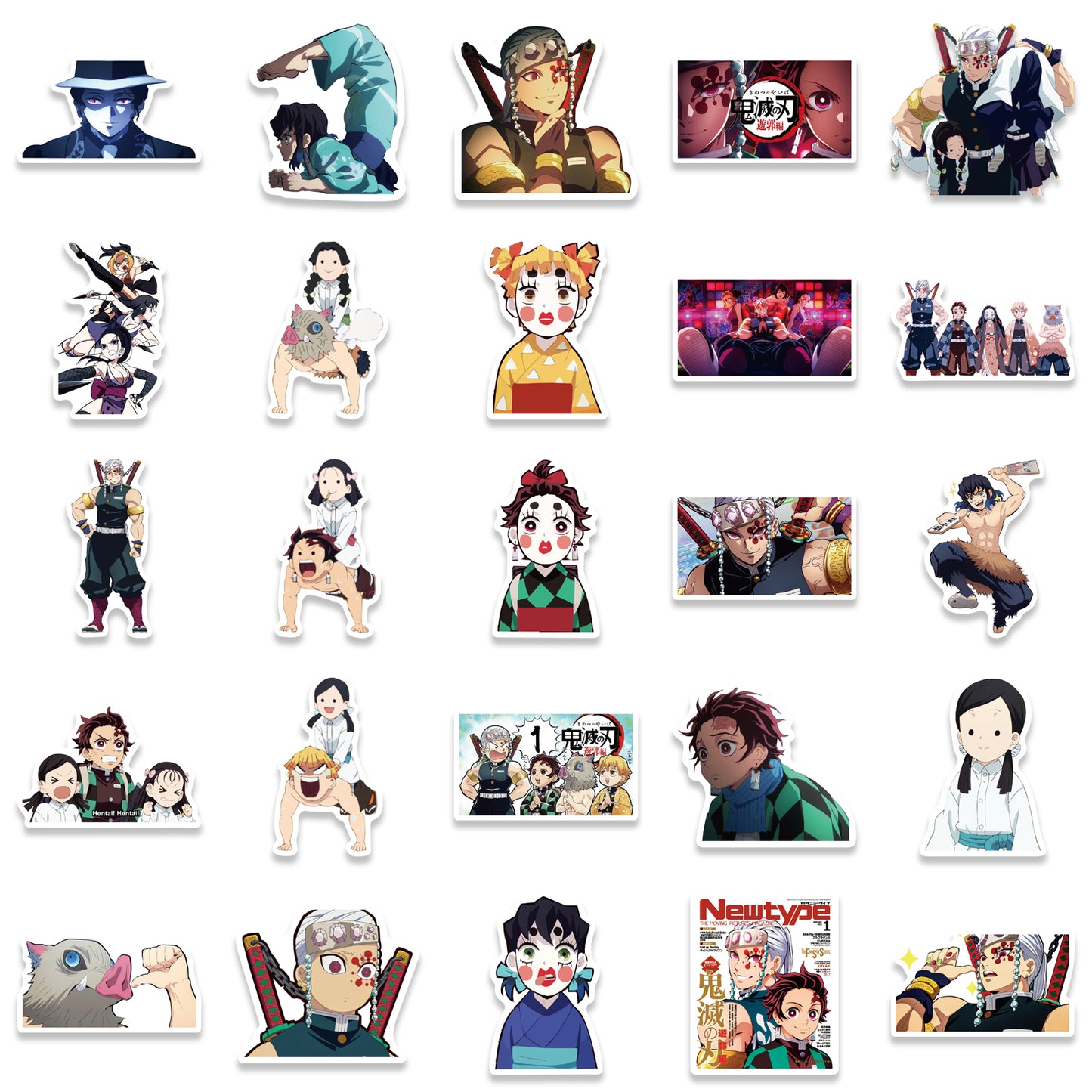 50pcs Demon Slayer Yuukaku-hen Stickers