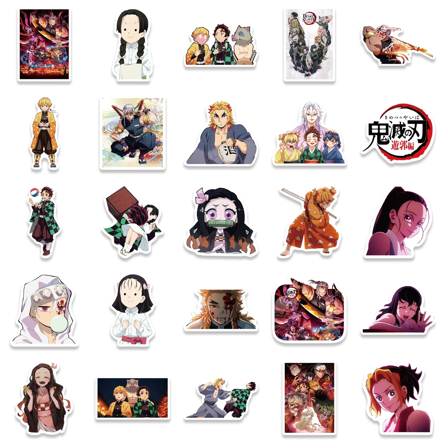 50pcs Demon Slayer Yuukaku-hen Stickers