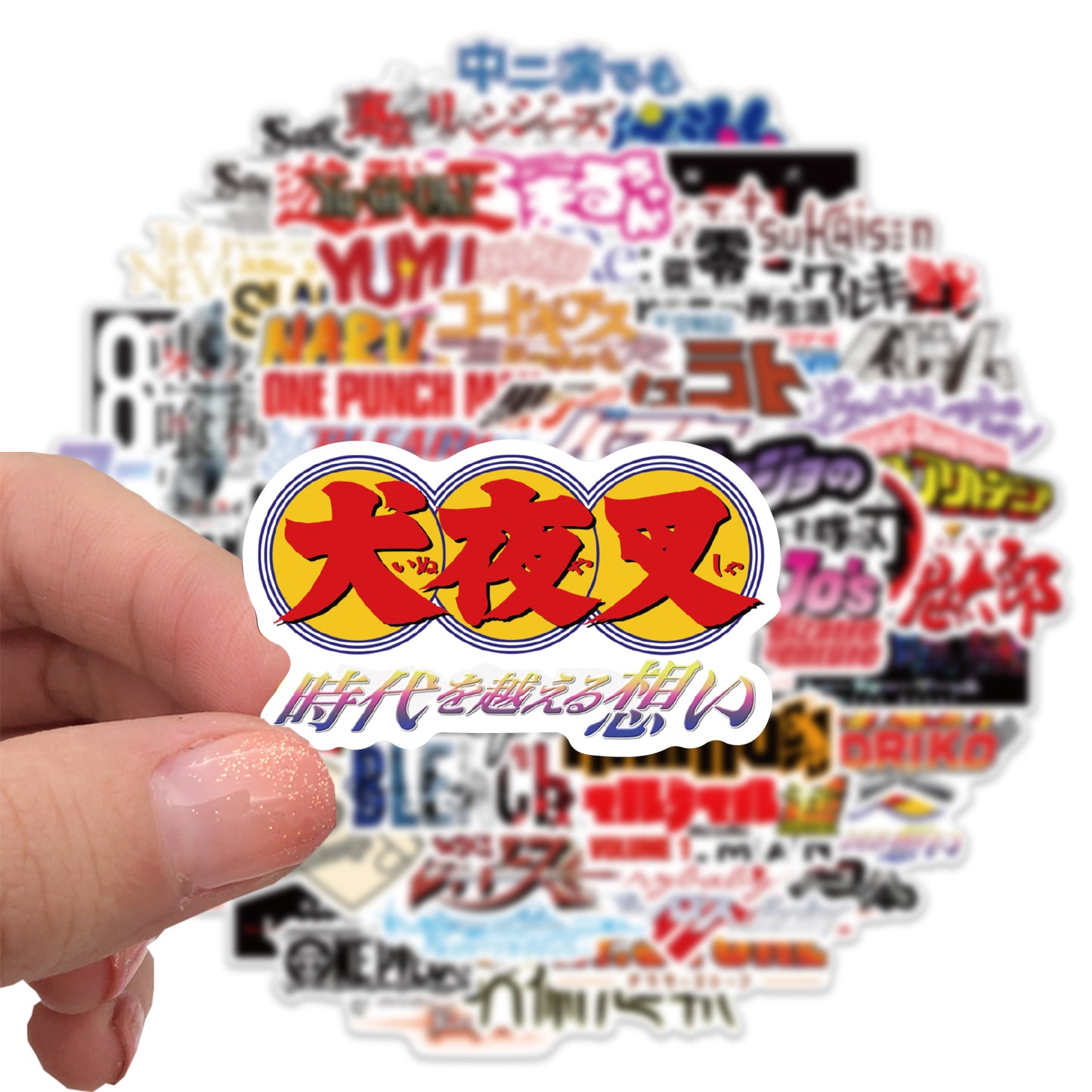 65pcs Anime logo Stickers