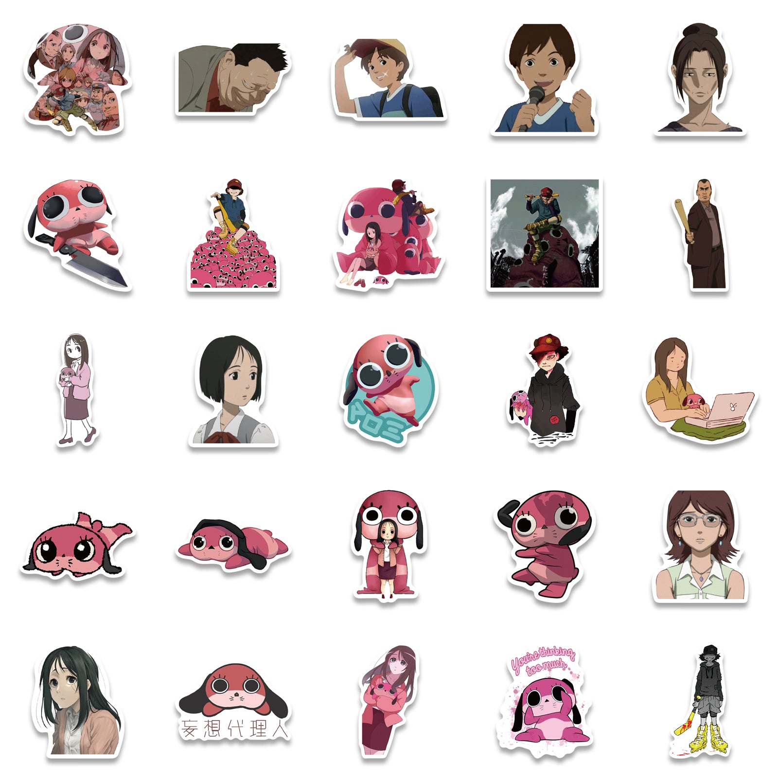 50pcs Paranoia Agent Stickers – AU Sticker World