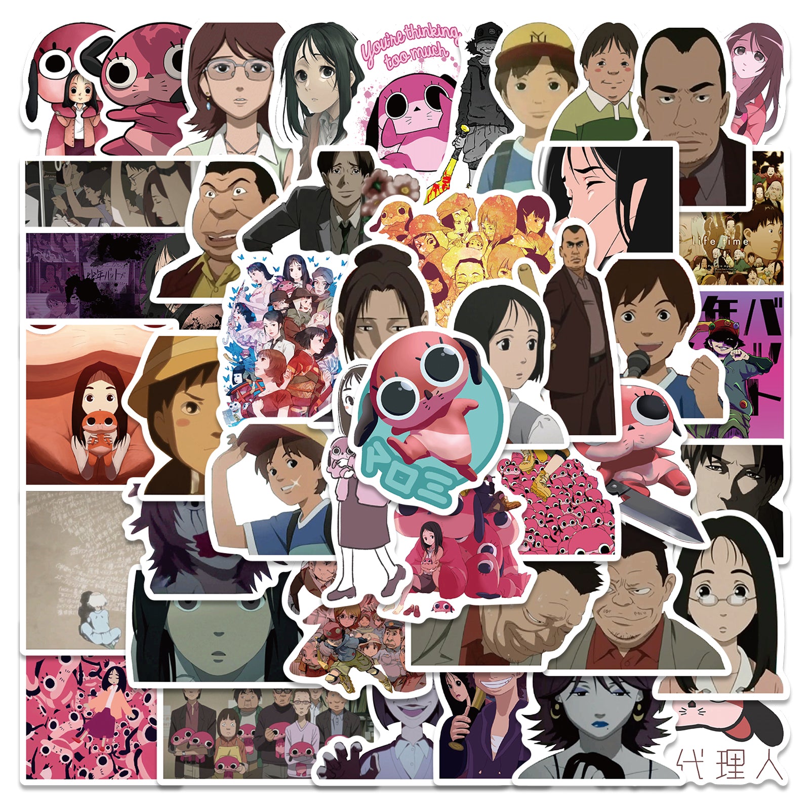 50pcs Paranoia Agent Stickers – AU Sticker World