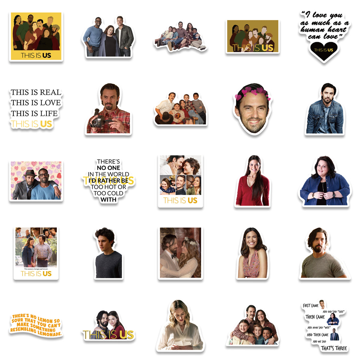 This Is Life Sticker 50pcs This is us Stickers – AU Sticker World