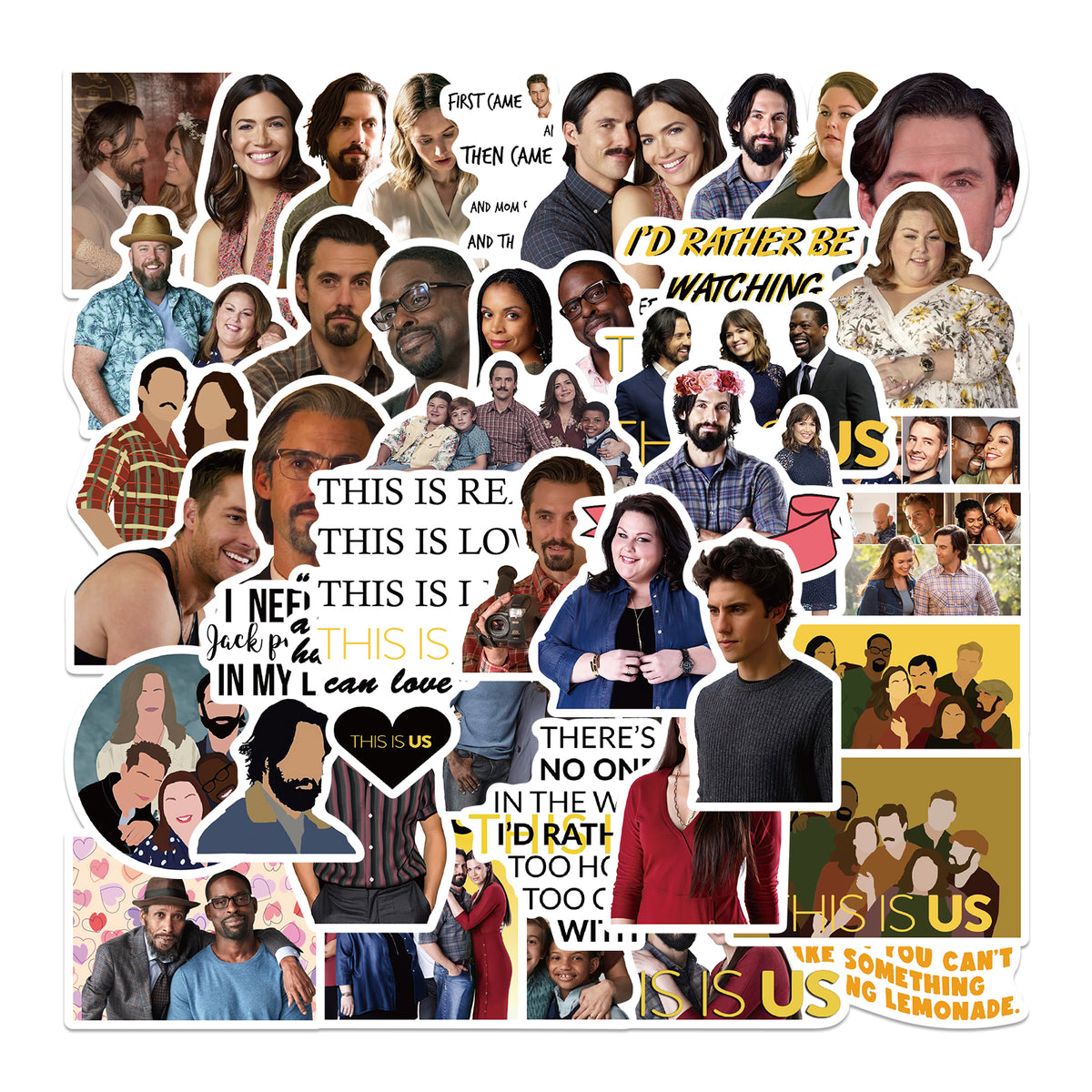 This Is Life Sticker 50pcs This is us Stickers – AU Sticker World