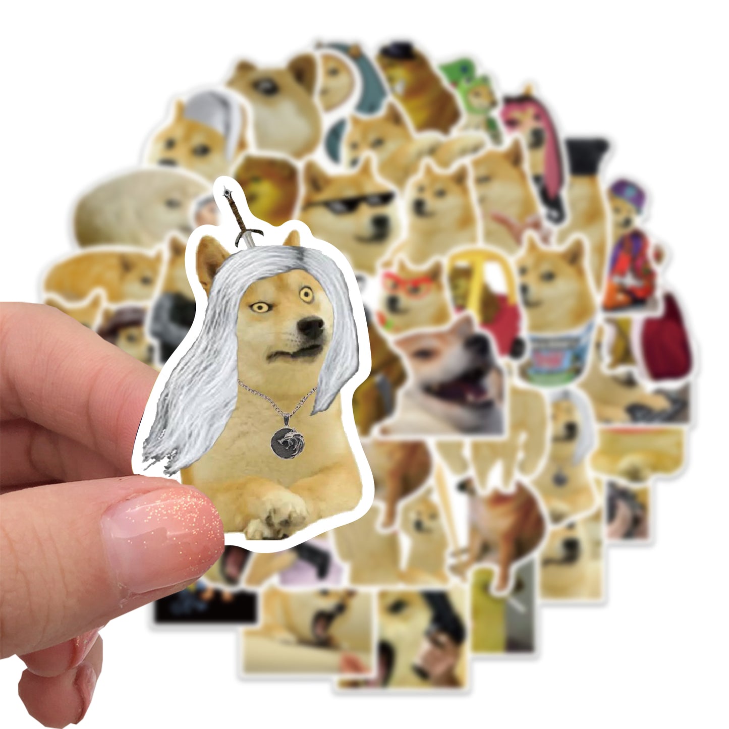 50pcs Doge Meme Stickers