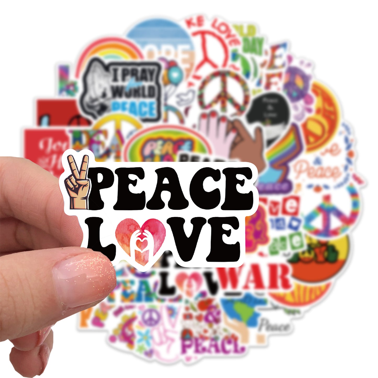 50pcs World Peace 1 Stickers