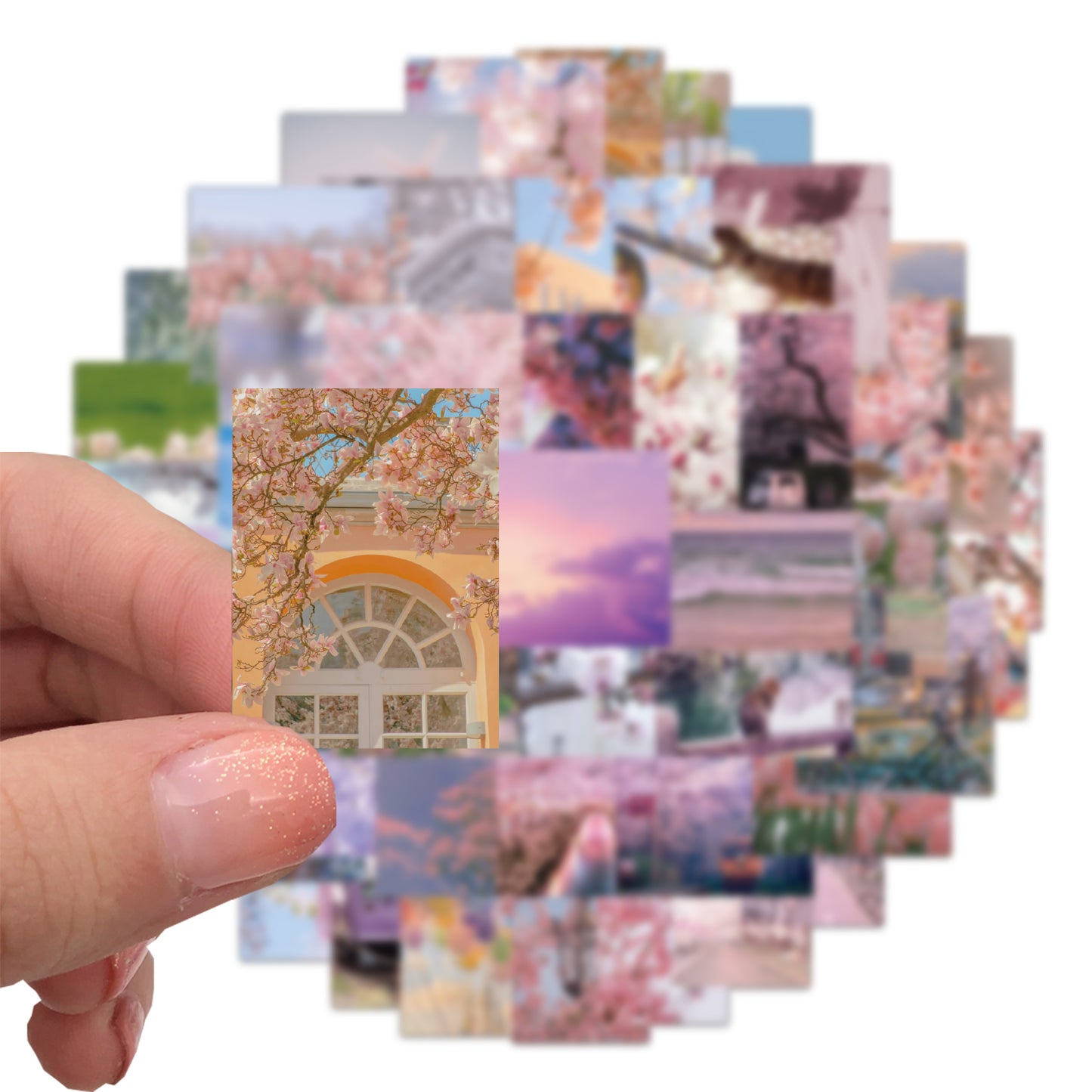 50pcs Spring Flowers Stickers