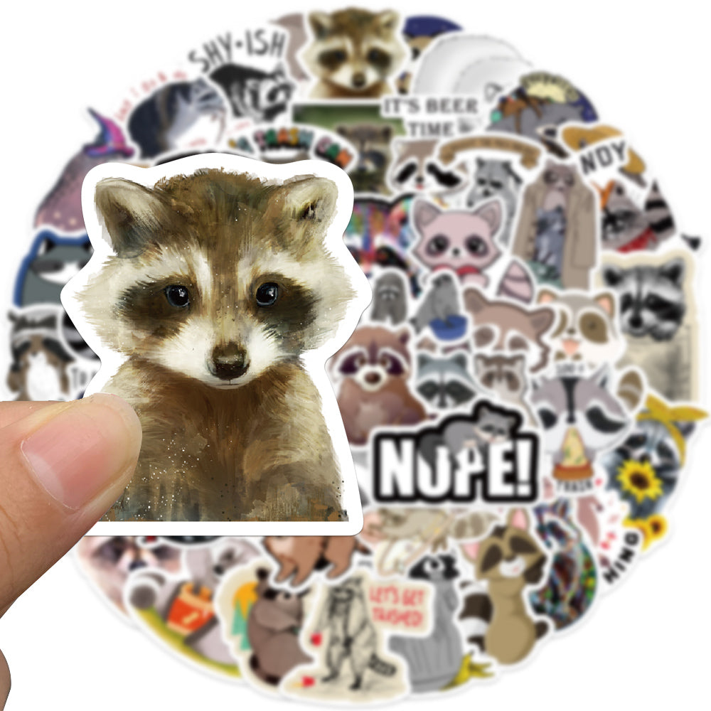 50pcs Raccoon 1 Stickers