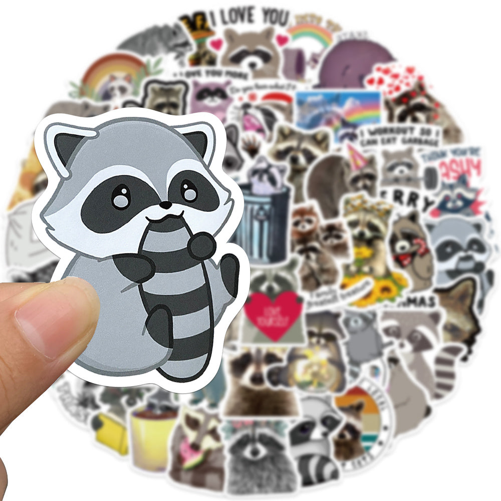 50pcs Raccoon 2 Stickers