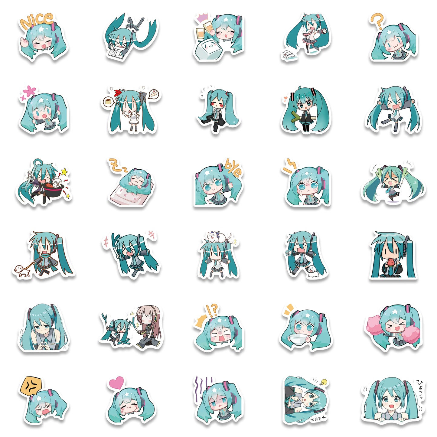 50pcs Hatsune Miku Stickers